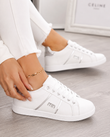 Basket Femme Blanche "MN" Élégante & Chic