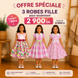 👗 3 Robes Fille "4ans" pour seulement 2 900 DA au lieu de 4500 DA !