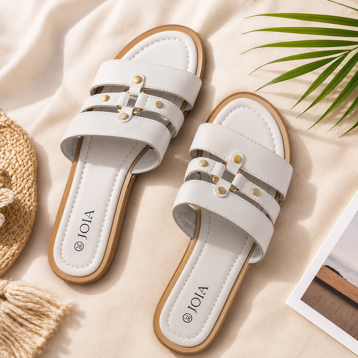 Sandales Femme Élégance Dorée JOIA – Confort & Style au Quotidien