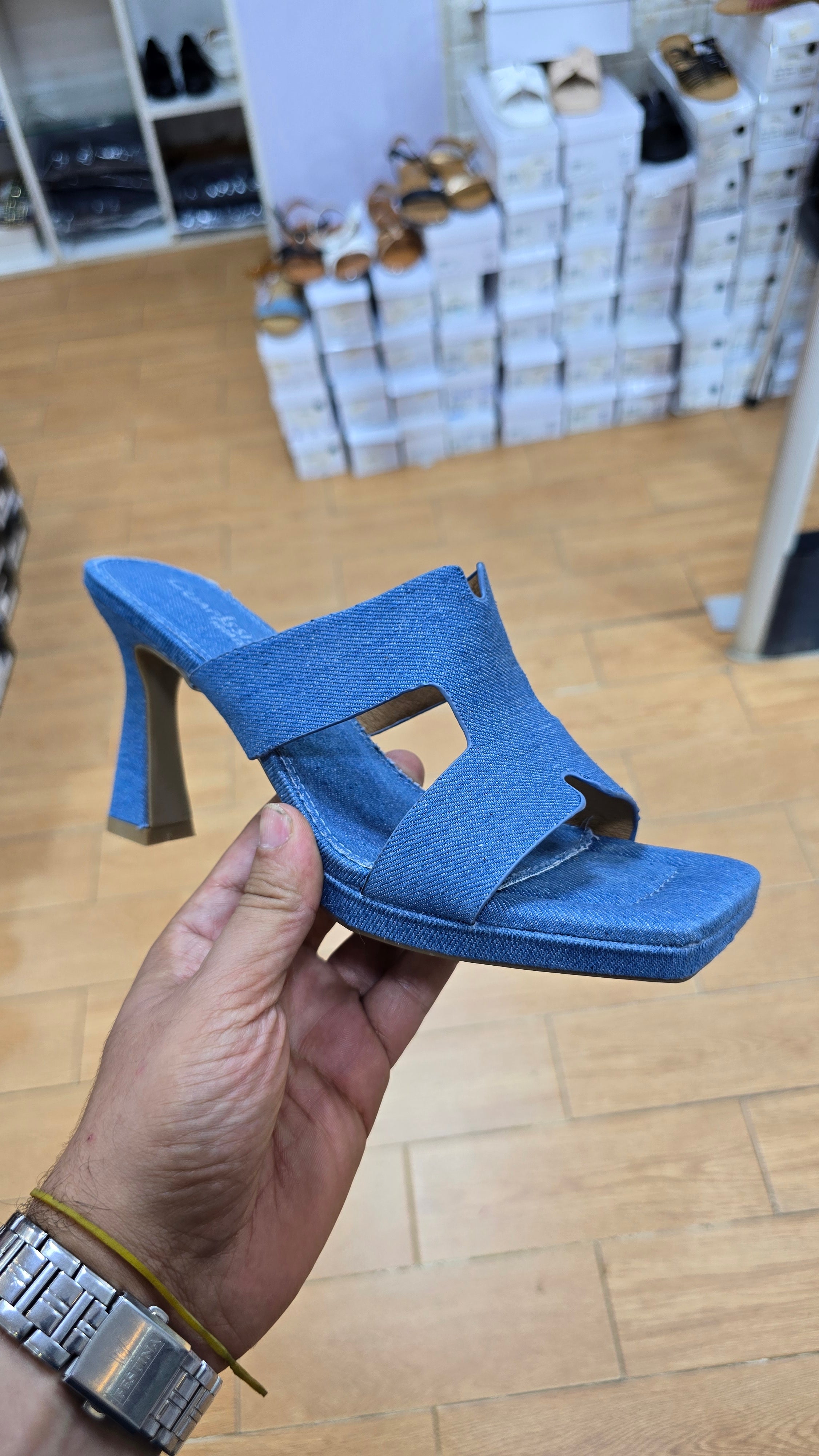 Mules à Talon Évasé