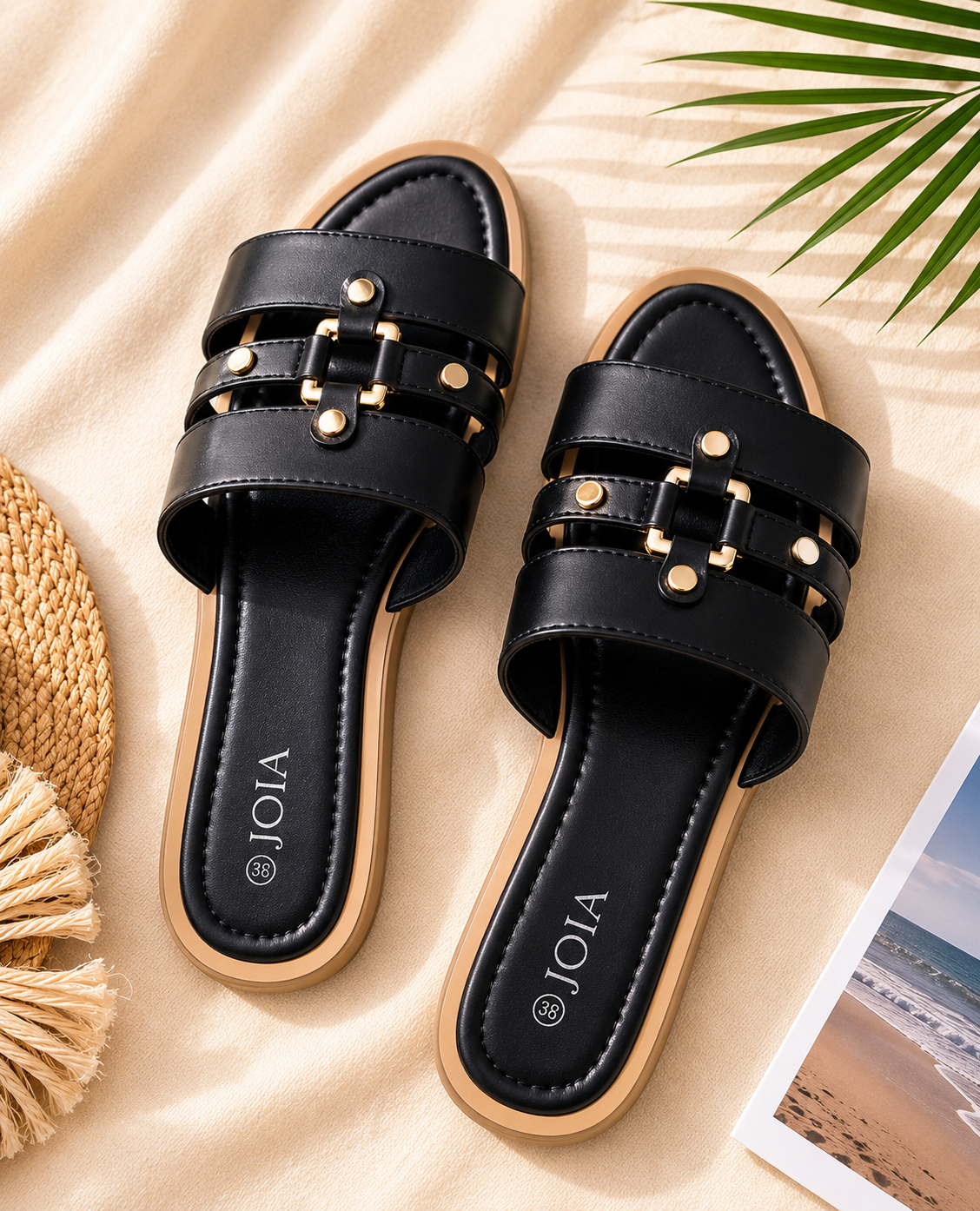 Sandales Femme Élégance Dorée JOIA – Confort & Style au Quotidien