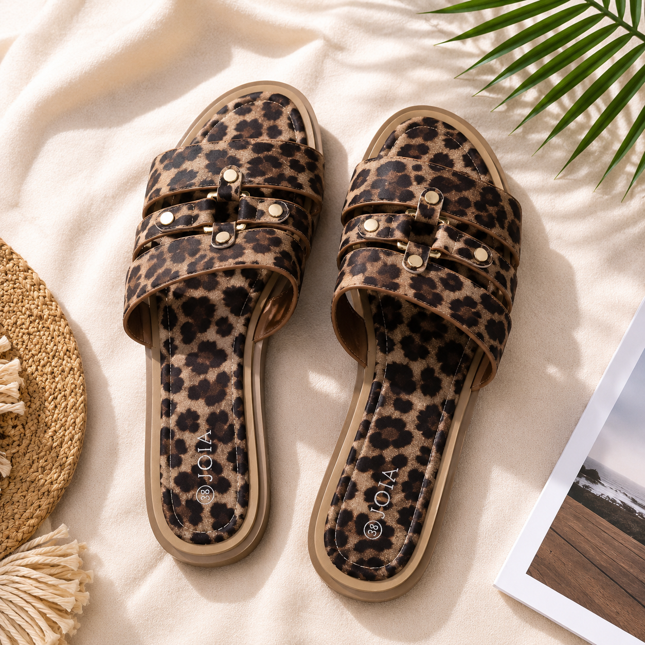 Sandales Femme Élégance Dorée JOIA – Confort & Style au Quotidien