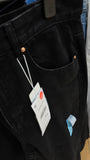 Jeans mom noir